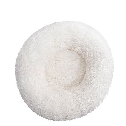 40-110cm Round Pet Bed for Large Dog Bed Super Soft Cat Bed Long Plush