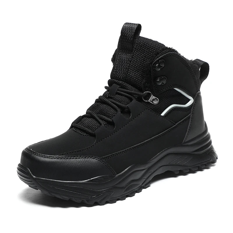 plush Ankle Boots Men Outdoor Casual Shoes Winter Men Shoes Male.