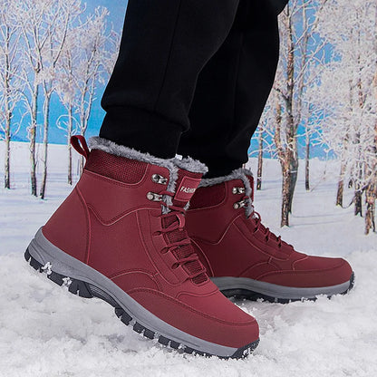 Men's Winter Snow Boots woman's Waterproof sneakers Super Warm.