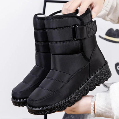 Boots Woman Snow Fashion Shoes Woman Platform Woman Shoes Plus Size Mid Women's High Boots Lightweight Botas Mujer Winter Boots