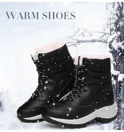 Snow Boots Women New Ladies Shoes Platform Shoes Woman Flat Keep Warm Boots Ladies Casual Plush Botas Mujer Winter Shoes Women