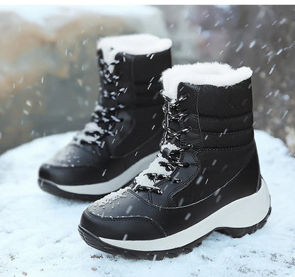 Snow Boots Women New Ladies Shoes Platform Shoes Woman Flat Keep Warm Boots Ladies Casual Plush Botas Mujer Winter Shoes Women