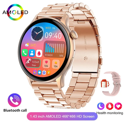 For Xiaomi New Smartwatch 1.43 Inch Full Screen Bluetooth Call Heart Rate Sleep Monitor Sports Models Smart Watch For Men Women