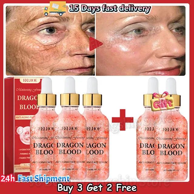 Dragon Blood Fast Wrinkle Remove Face Serum Placenta Royal Anti-Aging Firming Lifting Whitening Moisturizing Skin Care Cosmetics