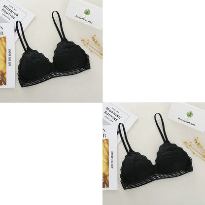 Women Bralette French Lace Bra No Steel Ring Beauty.