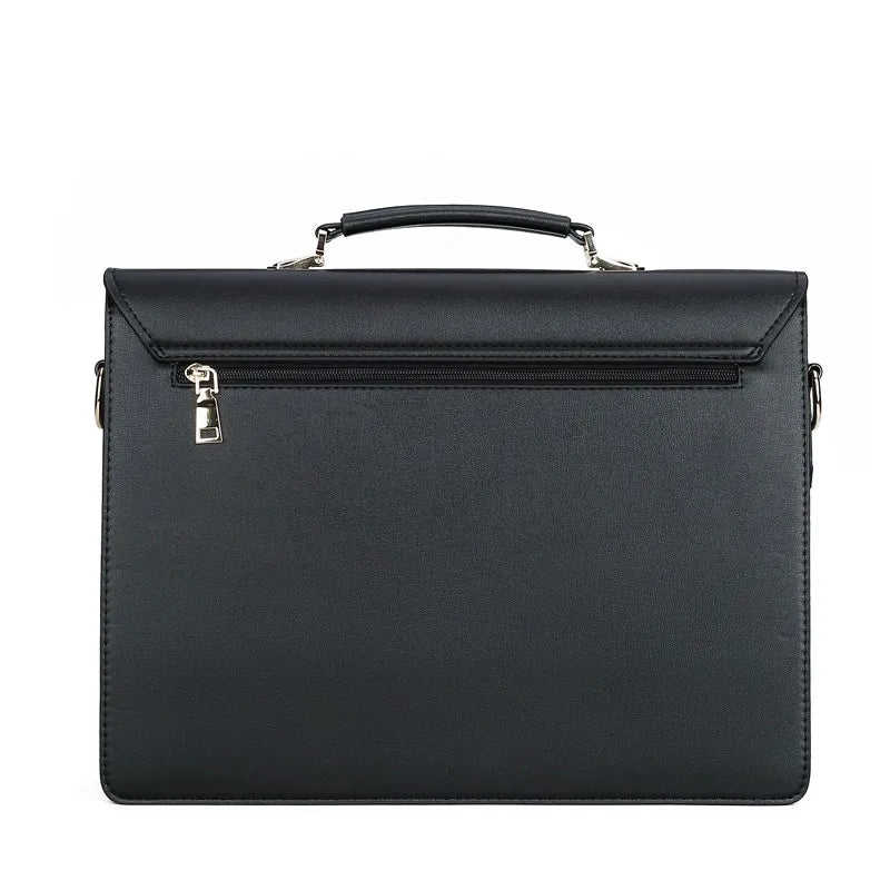 Maleta New Male Bring Password Lock Briefcase Diagonal Package Genuine Leather Computer Laptop Bag Men Messenger Luxury Handbags