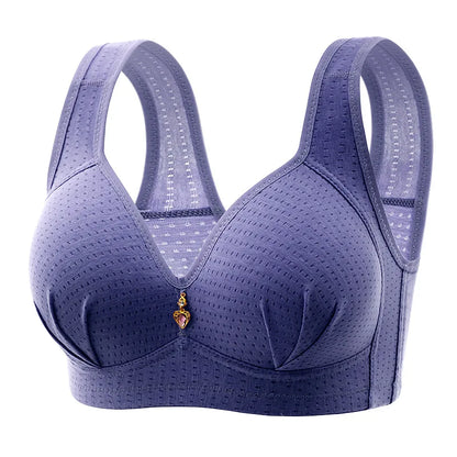 BC Cup Large Size Without Steel Ring Thin Cup Breathable Push Up Tops Bra.