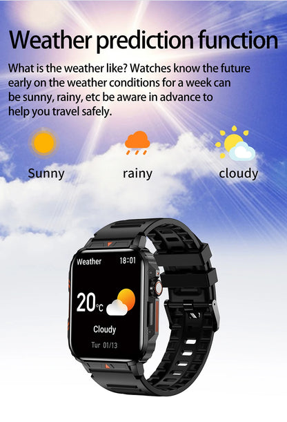 LIGE Smartwatch 1.95 Inch Screen Health Monitoring Watches IP68 Waterproof Sport Fitness Smart Watch For Men Women Reloj Hombre