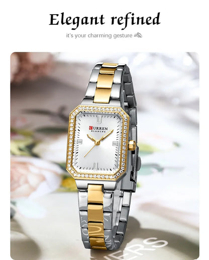 CURREN Elegant Quartz Ladies Wristwatch Top Brand Original Watch For Women