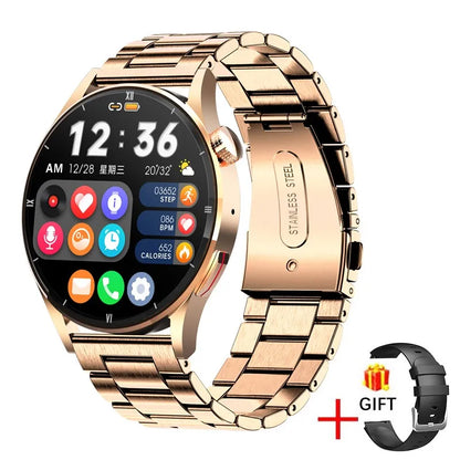 LIGE New Bluetooth Call Smart Watch Women Physical Health Watches Men Body Temperature Infrared Blood Oxygen Monitor Smartwatch