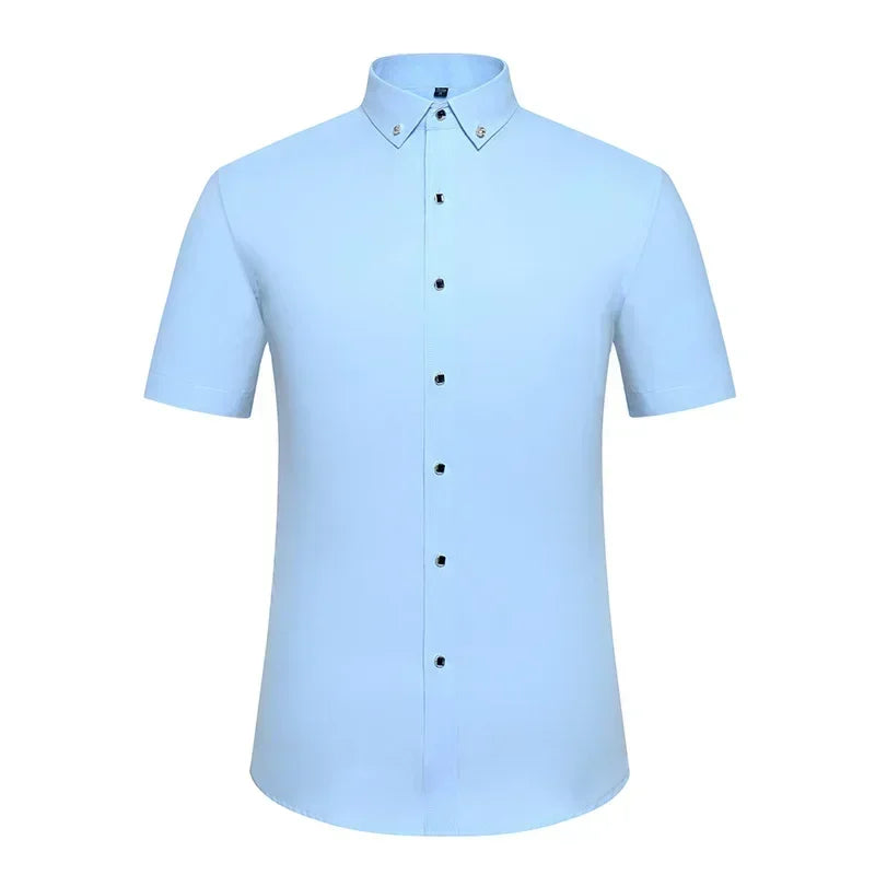 New Men's Slim-fit White Shirt High-quality Short-sleeved Popular Clothing High-end Long-sleeved Casual Suit Wedding Dress Shirt