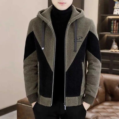 2024 Autumn Winter Wool Blends Jacket Men Thick warm Casual Business Trench Coat Slim Short Streetwear Overcoat Social Clothing