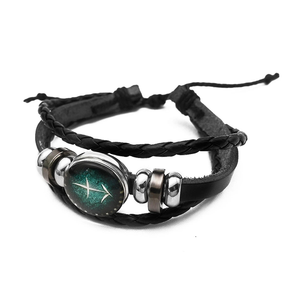 12 Constellation Zodiac Sign Charm Luminous Bracelets Men Women