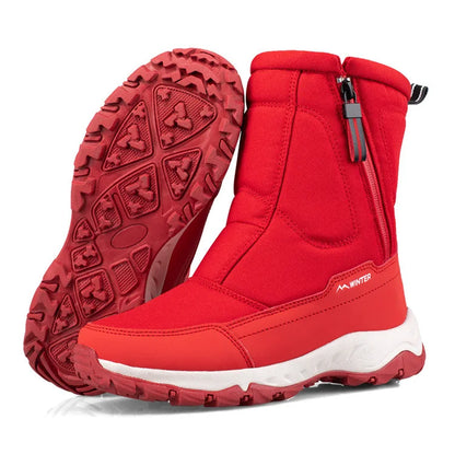 Large Size Winter Men's Boots Warm Plush Ankle Boots Sweat Wicking High-Top Warm Snow.