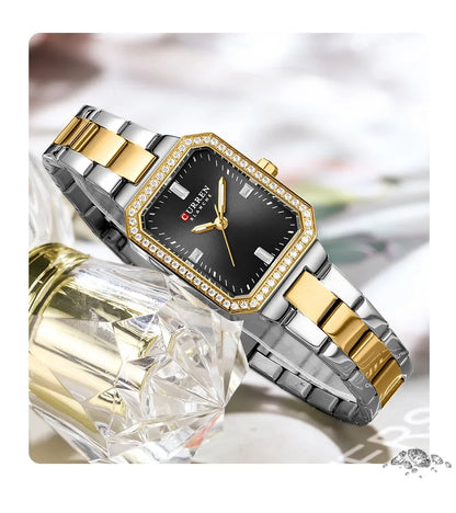 CURREN Elegant Quartz Ladies Wristwatch Top Brand Original Watch For Women