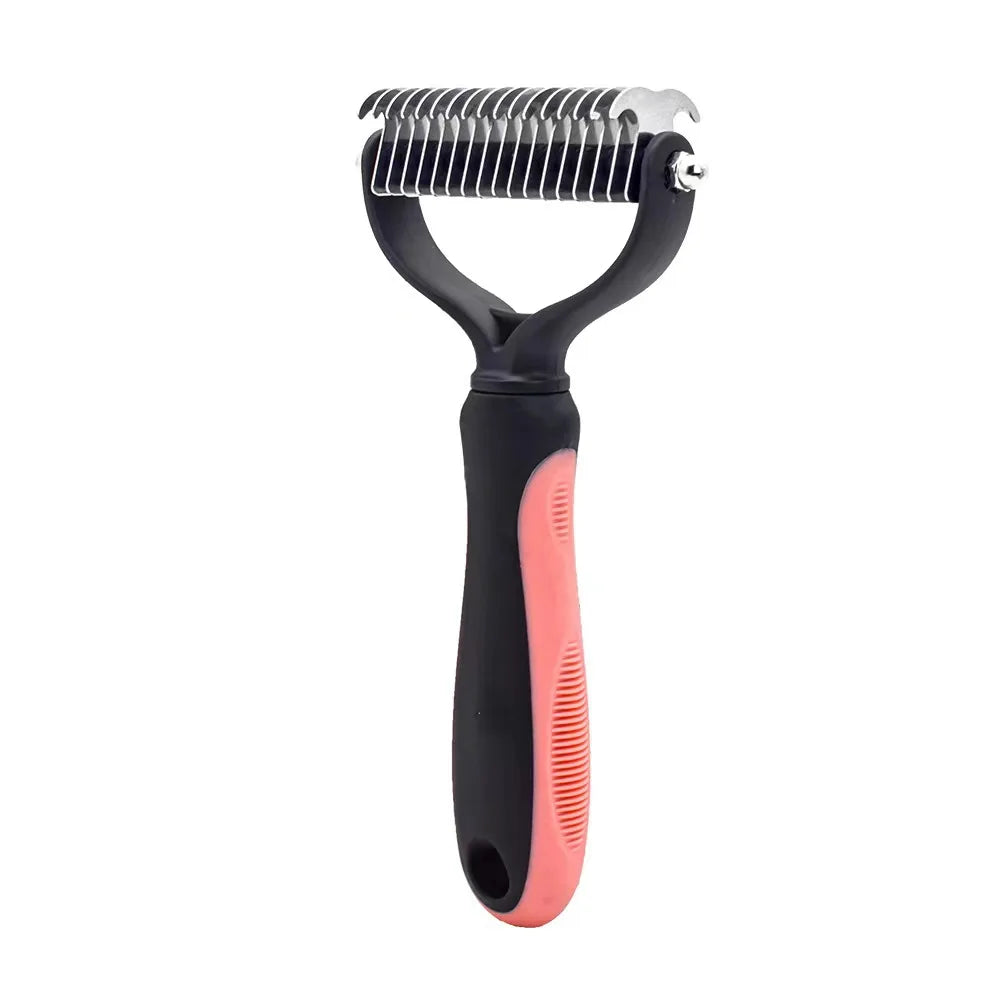 Professional Pet Deshedding Brush Dog Hair Remover Pet Fur Knot.