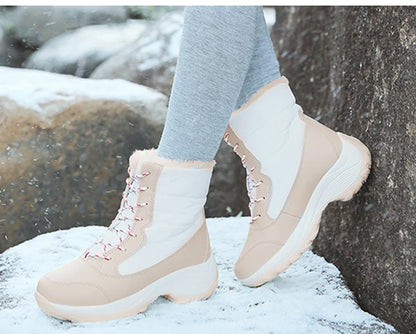 Snow Boots Women New Ladies Shoes Platform Shoes Woman Flat Keep Warm Boots Ladies Casual Plush Botas Mujer Winter Shoes Women