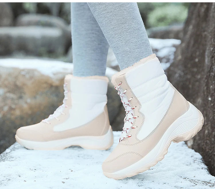 Snow Boots Women New Ladies Shoes Platform Shoes Woman Flat Keep Warm Boots Ladies Casual Plush Botas Mujer Winter Shoes Women