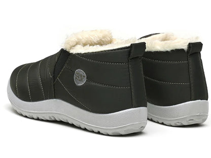 Men Boots Keep Warm Winter Shoes For Men Ankle Boots Fur Shoes.