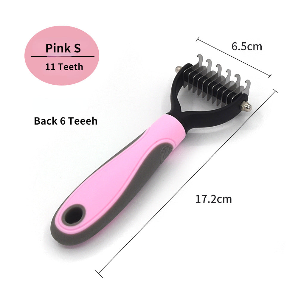 Professional Pet Deshedding Brush Dog Hair Remover Pet Fur Knot.