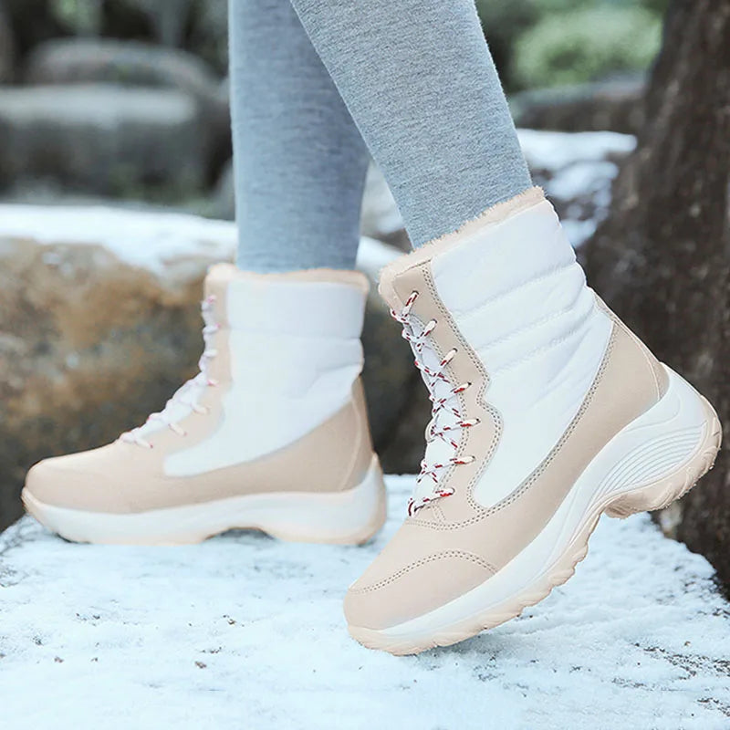 Snow Boots Women New Ladies Shoes Platform Shoes Woman Flat Keep Warm Boots Ladies Casual Plush Botas Mujer Winter Shoes Women