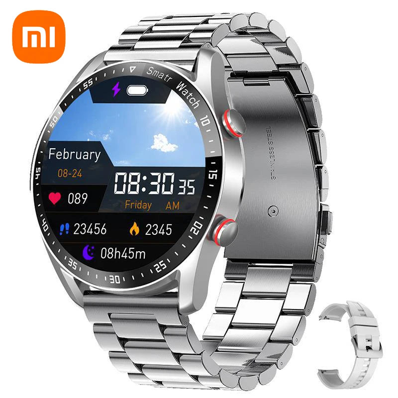 Xiaomi ECG+PPG Bluetooth Call Smart Watch Men Laser Health Blood Pressure Fitnes Sports Watches Sports Waterproof Smartwatch+Box