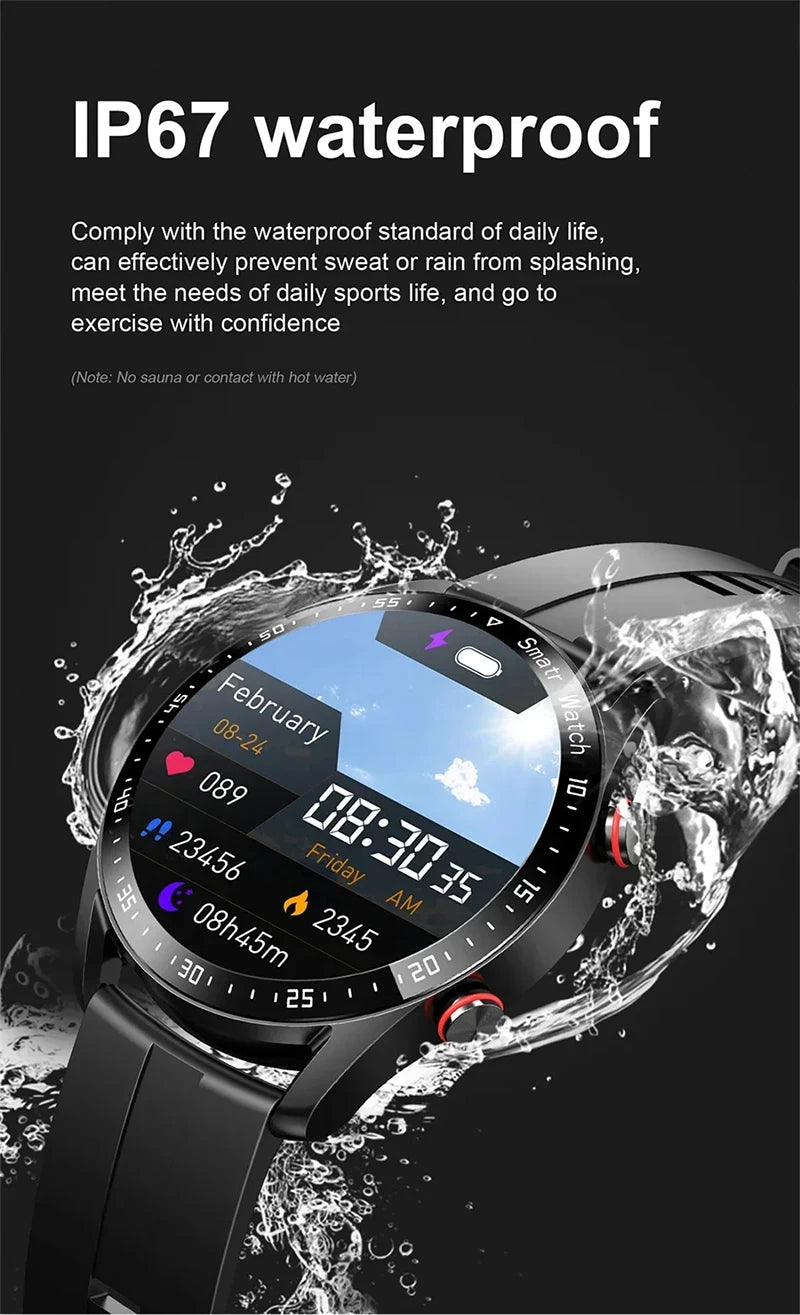 Xiaomi ECG+PPG Bluetooth Call Smart Watch Men Laser Health Blood Pressure Fitnes Sports Watches Sports Waterproof Smartwatch+Box