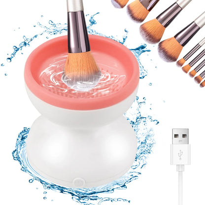 Portable USB Makeup Brush Cleaner Machine Silicone Electric Cosmetic