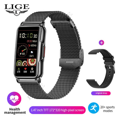 For Android IOS Smart Bracelet Women Smartwatch Men Heart Rate Blood Oxygen Waterproof Sport Smart Band Watch For Ladies +Gift