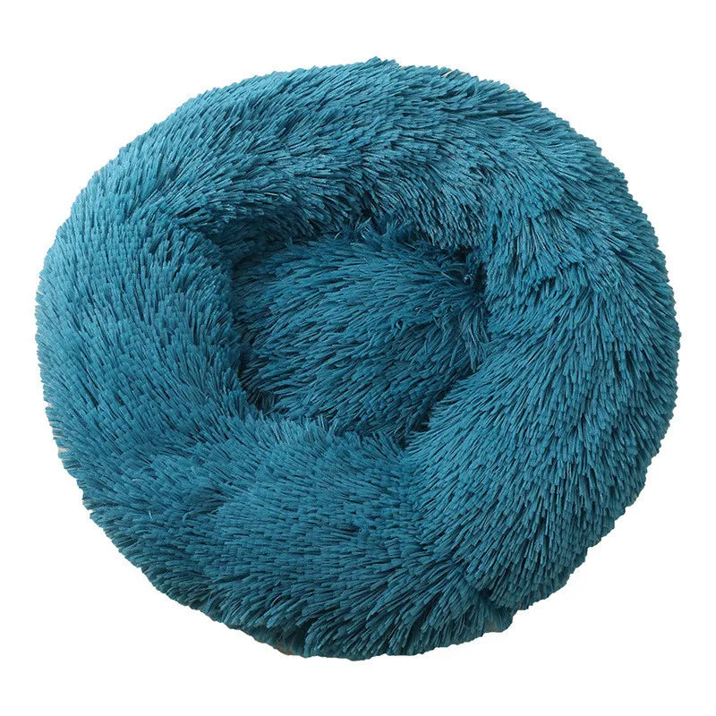 40-110cm Round Pet Bed for Large Dog Bed Super Soft Cat Bed Long Plush