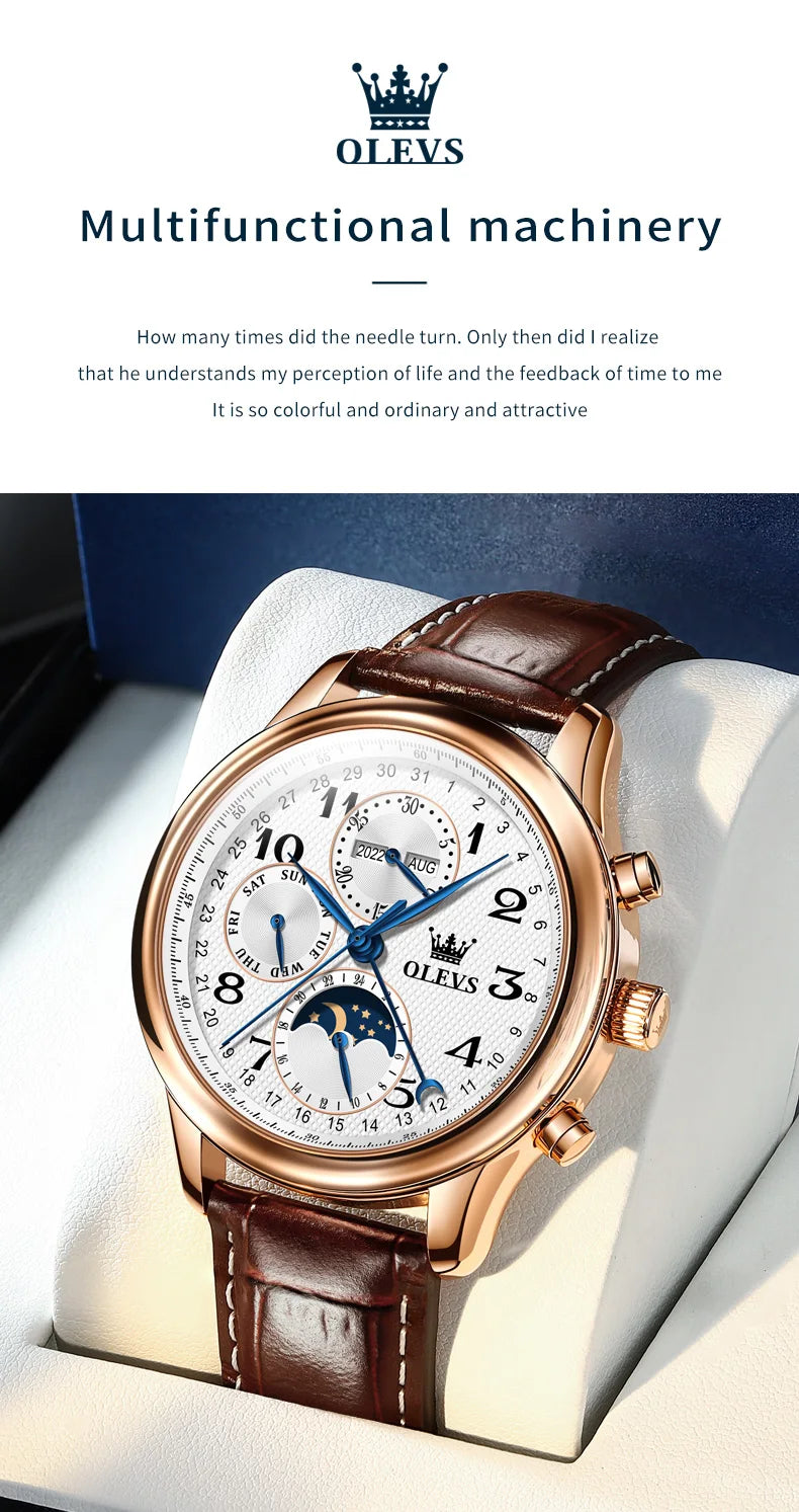 OLEVS Top Brand Luxury Automatic Mechanical Men