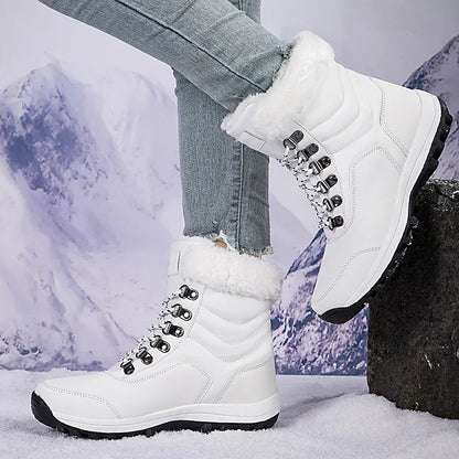 Winter Shoes Woman Warm Anti Slip Ankle Boots Plush Comfy Warm Outdoor Female Boots Women 2024 New Fur Platform Snow Boots