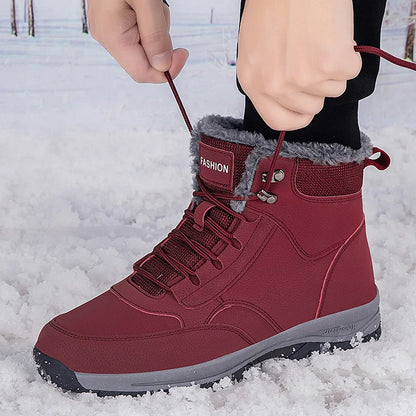 Men's Winter Snow Boots woman's Waterproof sneakers Super Warm.