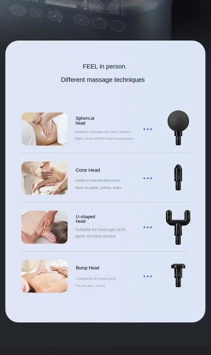 USB Mini Massage Gun Fascia Machine Muscle Relaxation.