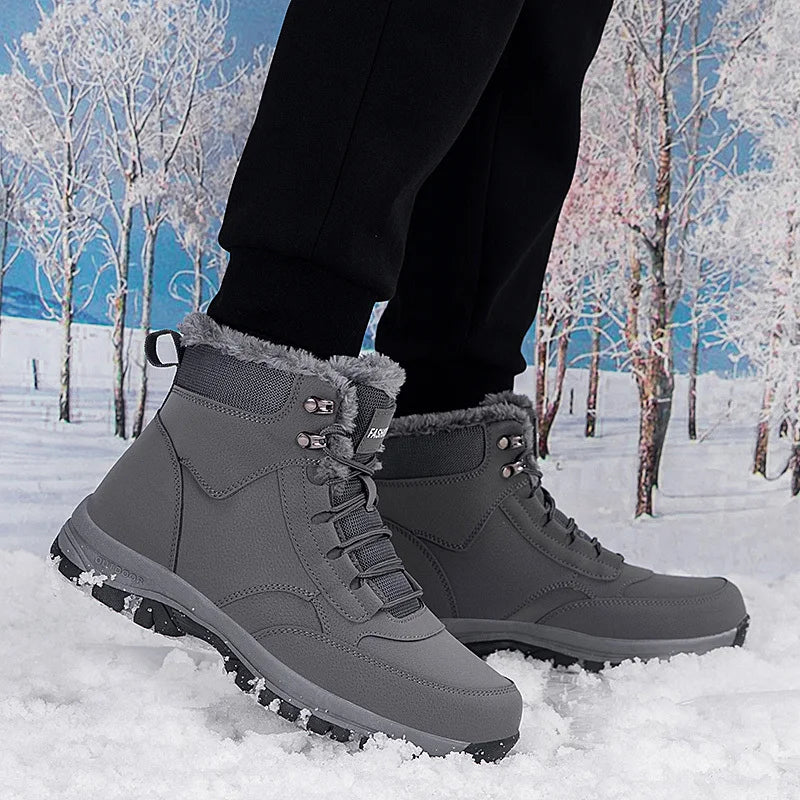 Men's Winter Snow Boots woman's Waterproof sneakers Super Warm.