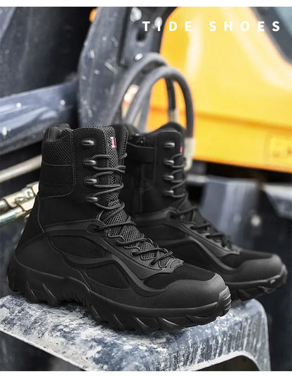 Men Tactical Boots Autumn Special Forces Field Man Boot Lightweight Outdoor Non-Slip Men Shoes Zapatillas Hombre