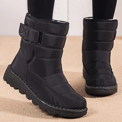 Boots Woman Snow Fashion Shoes Woman Platform Woman Shoes Plus Size Mid Women's High Boots Lightweight Botas Mujer Winter Boots