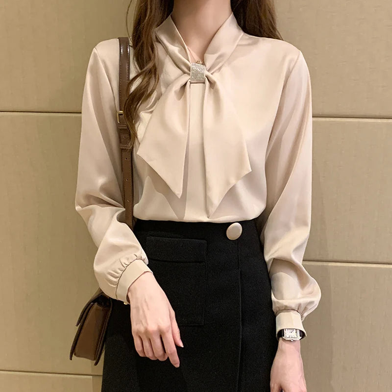 Blusas Mujer De Moda 2024 Long Sleeve Blouse Women