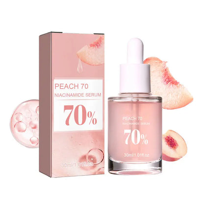 Peach 70% Niacinamide Serum 30ml Moisturizing Prevent Dryness Facial Essential Oil Increasing Elasticity Smooth Soften Skin Care