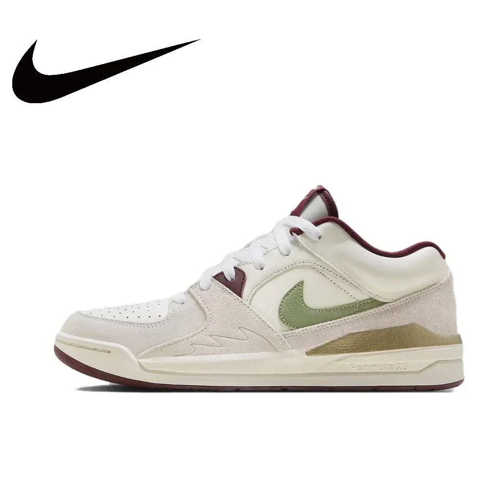 Nike New listing JORDAN STADIUM 90 Men's Low Top Casual Sneakers Fashionable and versatile Comfortable and lightweight White