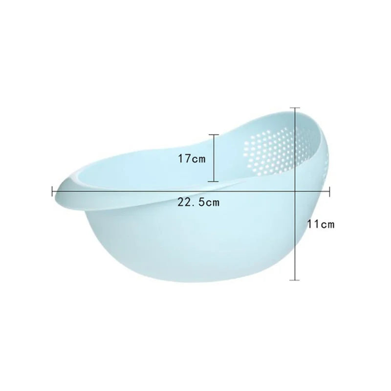 Rice Sieve Plastic Colander Kitchen Drain Basket with Handles Rice Bowl Strainer Strainer Basket Sink Drain Kitchen Tools