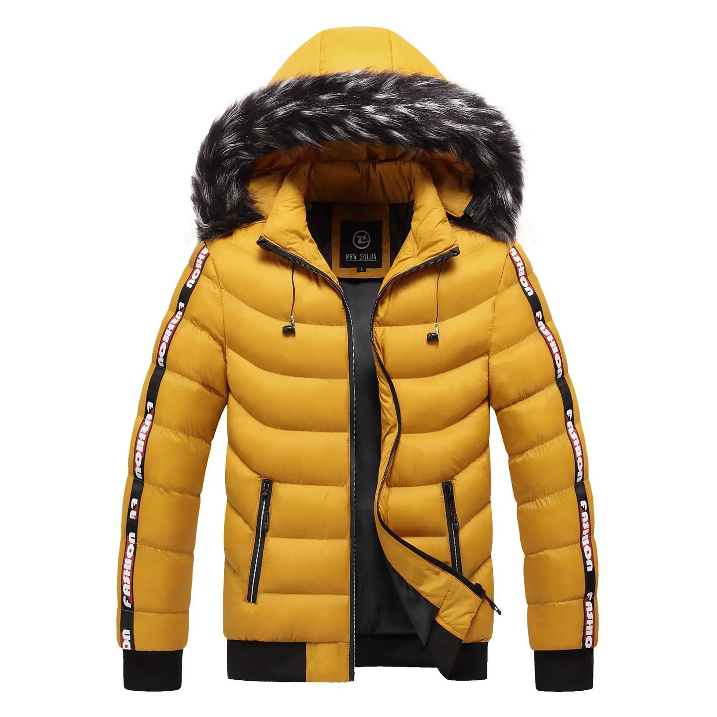 Winter Men Warm Hooded Parkas Jackets Mens Windbreaker Outwear Parkas Coats Men Autumn Detachable Hat Outfits Parkas Coats Male