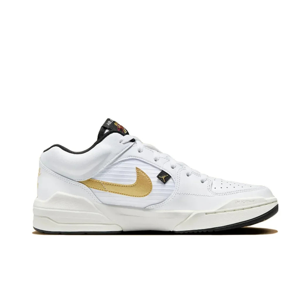 Nike New listing JORDAN STADIUM 90 Men's Low Top Casual Sneakers Fashionable and versatile Comfortable and lightweight White