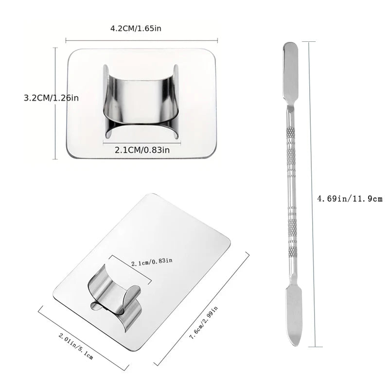 Makeup Mixing Palette, KissDate Makeup Spatula Palette with Foundation Spatula, Stainless Steel Makeup MixingTray Nail Art Palet