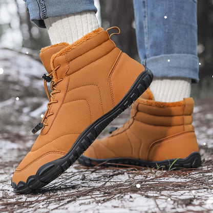 2024 New Men's And Women's Widened Waterproof Winter Boots Outdoor Warm Sports Shoes Five-toed Anti-collision Plush Snow Boots