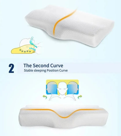 1 pc Memory Foam Bed Orthopedic Pillow Neck Protection Slow Rebound