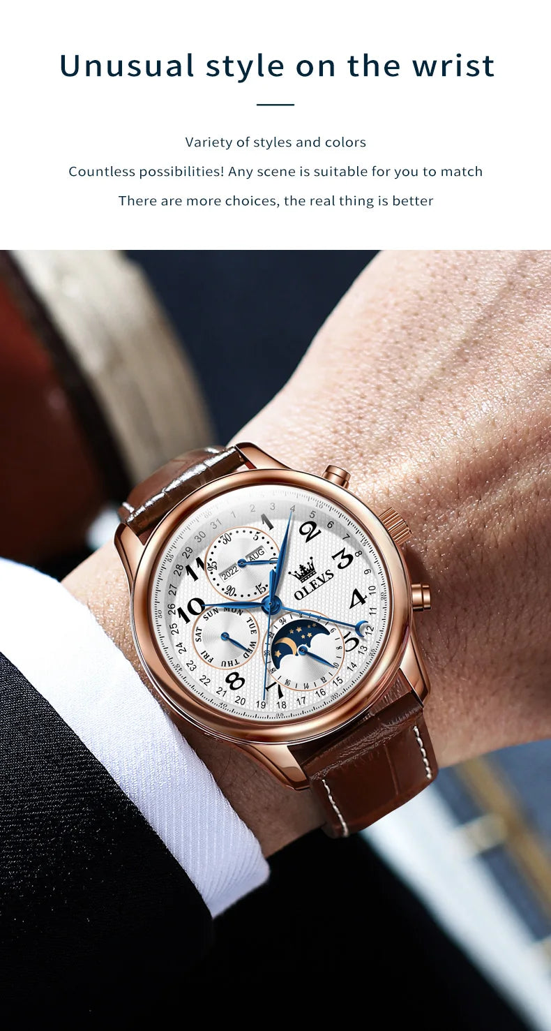 OLEVS Top Brand Luxury Automatic Mechanical Men