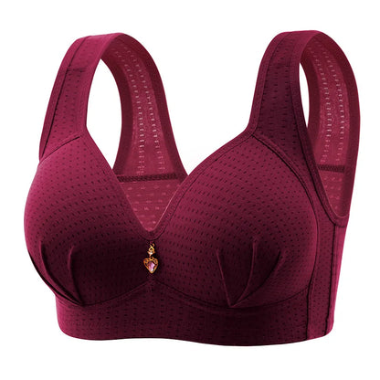 BC Cup Large Size Without Steel Ring Thin Cup Breathable Push Up Tops Bra.