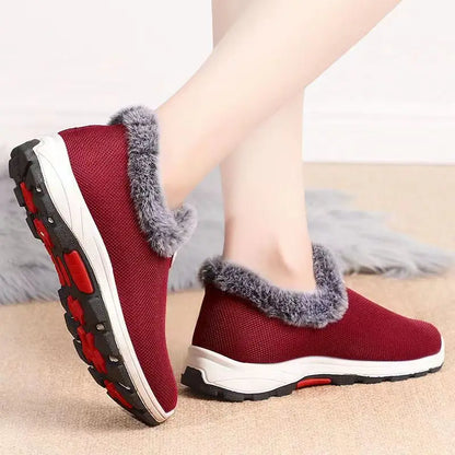 Cotton Shoes Women Winter sneakers Platform ankle boots Wedges Shoe 2024 Comfortable Warm Short Plush female boots Botines mujer