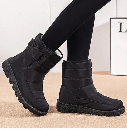 Boots Woman Snow Fashion Shoes Woman Platform Woman Shoes Plus Size Mid Women's High Boots Lightweight Botas Mujer Winter Boots